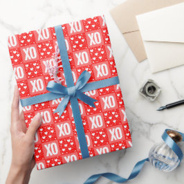 XOXO Herzen Valentinstag Geschenkpapier