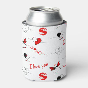 XOXO, ich Liebe Sie und Herzen Dosenkühler