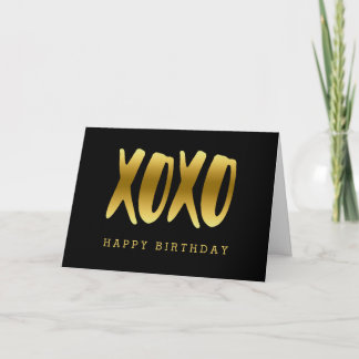 XOXO Imitat-Goldalles- Gute zum Karte