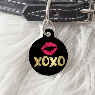 XOXO Imitate Gold & Rosa Lippen Schwarz Tiermarke