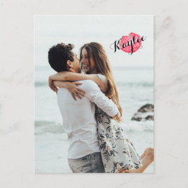 XOXO Kiss Hinzufügen Ihres Fotos Personalisierte P Postkarte