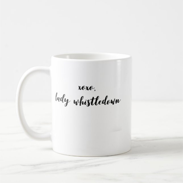 XOXO Lady Whistledown Kaffeetasse (Links)