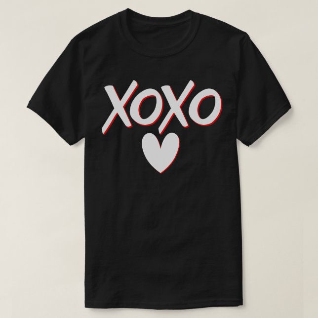 XOXO Liebe des Valentinstags T-Shirt (Design vorne)