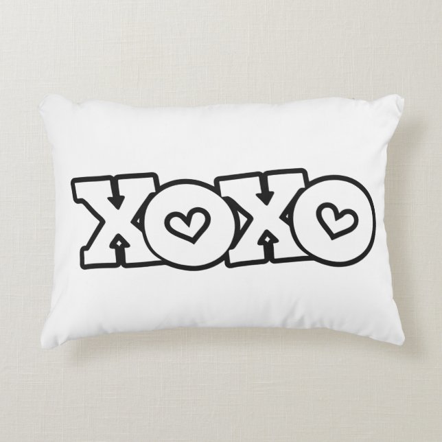 XOXO Liebe Embrace Dekokissen (Vorderseite)