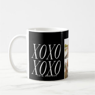 XOXO-Liebe in Schwarz Mug Kaffeetasse