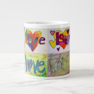 XOXO Liebe Mosaic Collage Paintings Tasse