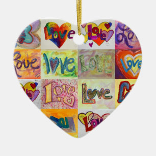 XOXO Liebe Mosaik Kunst, Dichtung und Musik Keramikornament