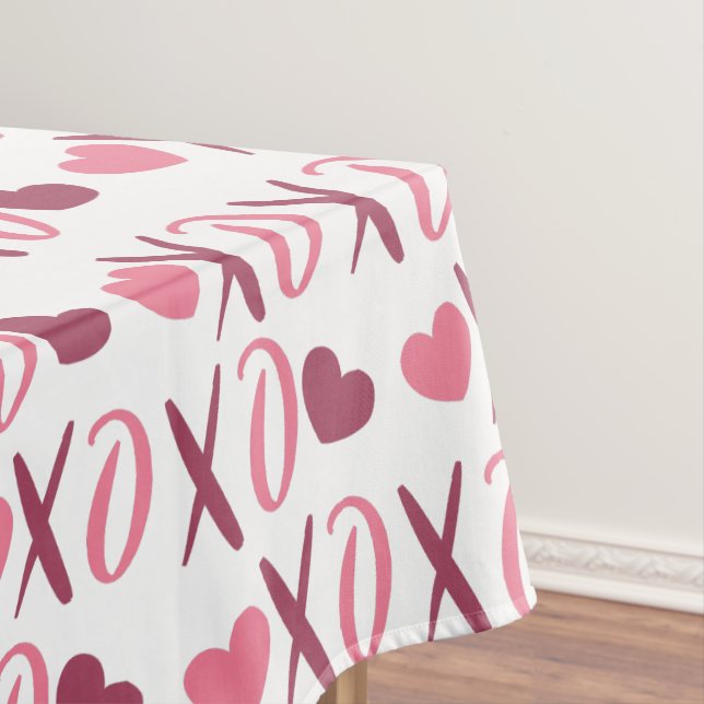 XOXO Liebe Valentindesign Tischdecke (Beispiel)