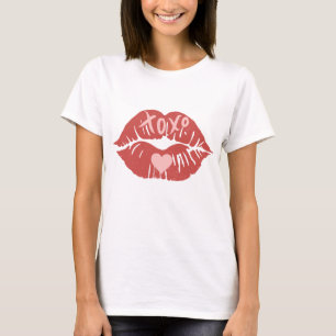 XOXO Lips Valentinstag T-Shirt