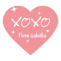 xoxo love mignon autocollant