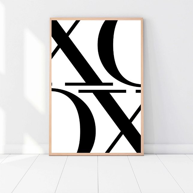 XOXO Mode Minimalistisches Kunstwerk Innendesign Poster (Von Creator hochgeladen)