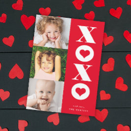 Xoxo Multi-Foto Valentin's Tageskarte Feiertagskarte