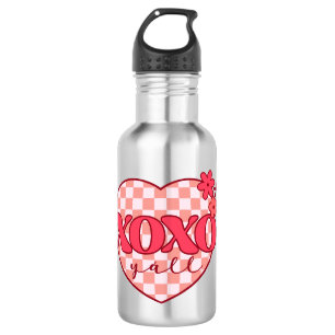 XOXO Niedliches und liebenswertes rosa Herz Edelstahlflasche
