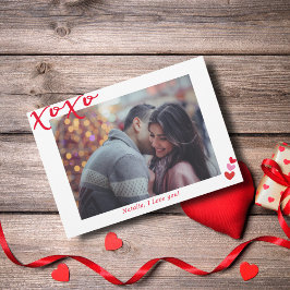 XOXO Personalisiertes Foto I Modernes I Valentinst Feiertagskarte