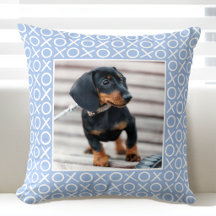 XOXO Pinselstrich Individuelles Hunde-Foto Blau Mo
