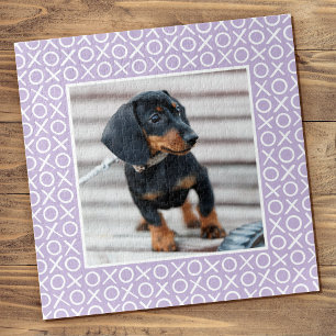 XOXO Pinselstrich Individuelles Hunde-Foto Lila Mo