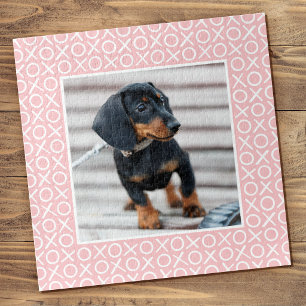 XOXO Pinselstrich Individuelles Hundebild Rosa Mod