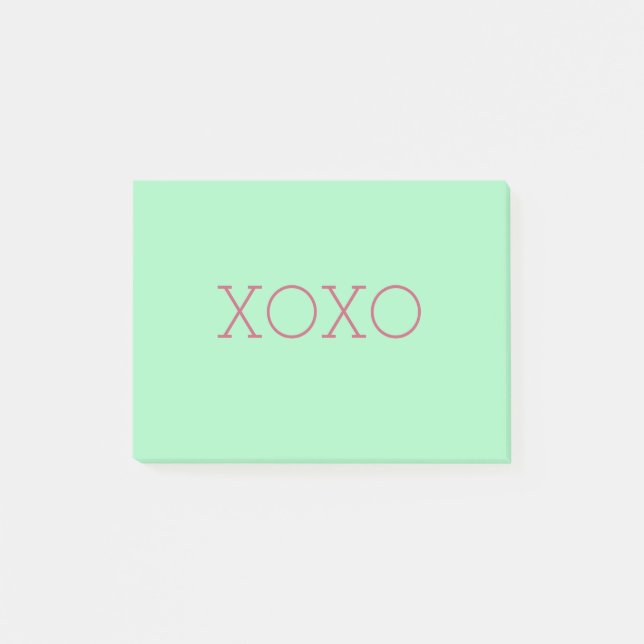 XOXO Post-it®-Hinweise Post-it Klebezettel (Vorderseite)