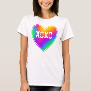 XOXO Rainbow Heart Women's T - Shirt