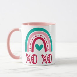 XOXO Regenbogen Tasse