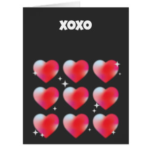 Xoxo romantique espace coeur rouge amour Saint Val