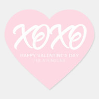 XOXO rosa niedlicher moderner Valentinstag