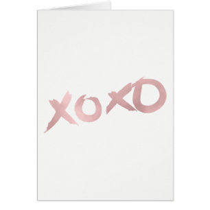 XOXO Rose Gold Moderne Imitate Fossilien