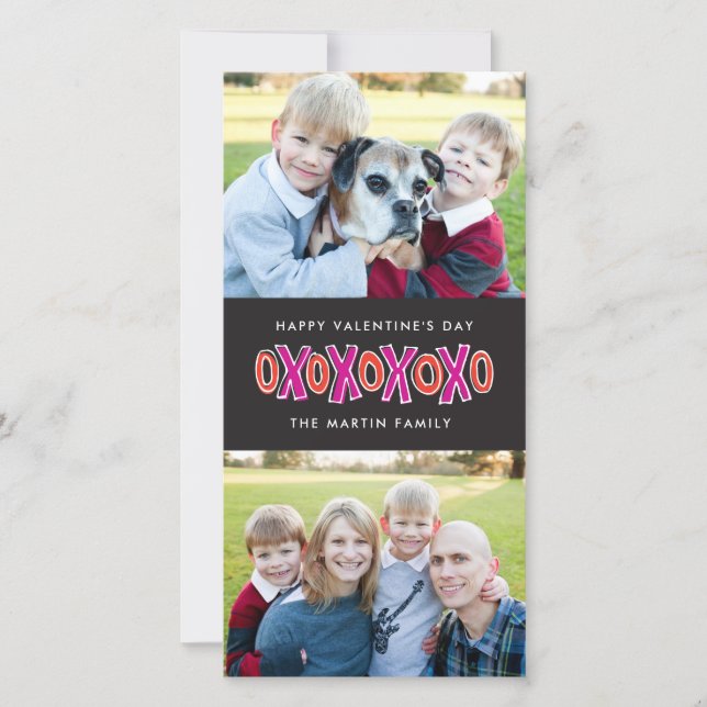 XOXO Saint Valentin Deux Cartes photos (Devant)