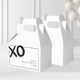 XOXO Schwarz-weiß Bestie Friends Galentinstag Geschenkschachtel