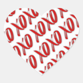 XOXO Sexy rote Aufkleber