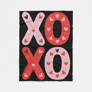 Xoxo Süße Liebe Valentinsherz Romantischer Valenti Fleecedecke