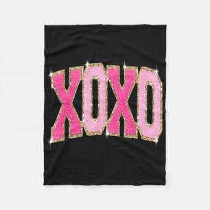 Xoxo Süße Liebe Valentinsherz Romantischer Valenti Fleecedecke