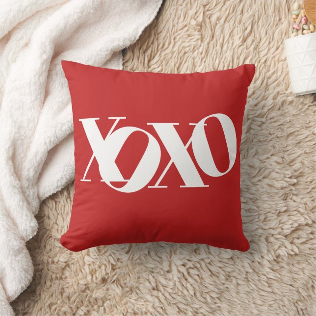 XOXO-Typografie Kissen (Decke)