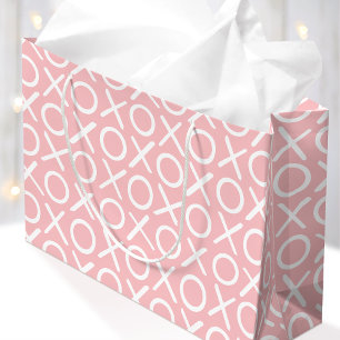 XOXO Umarmungen & Küsse Pink Geburtstags-Pinsel Sc Große Geschenktüte
