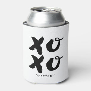 XOXO Umarmungs-u. Kuss-  Bürsten-Typografie kann Dosenkühler