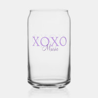 Xoxo valentin Tag hinzufügen Name lila Pastel mini