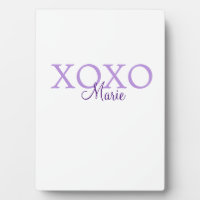 Xoxo valentin Tag hinzufügen Name lila Pastel mini