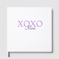 Xoxo valentin Tag hinzufügen Name lila Pastel mini