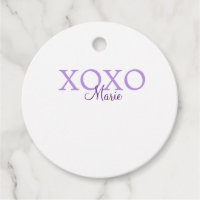 Xoxo valentin Tag hinzufügen Name lila Pastel mini