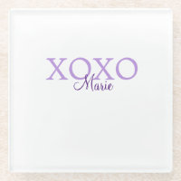 Xoxo valentin Tag hinzufügen Name lila Pastel mini