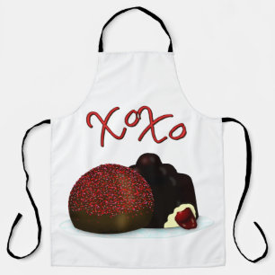 XOXO Valentine Bonbon and Dark Chocolate Schürze