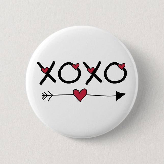 XOXO Valentine Button (Vorderseite)