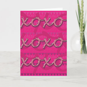 Xoxo Valentine Card Feiertagskarte