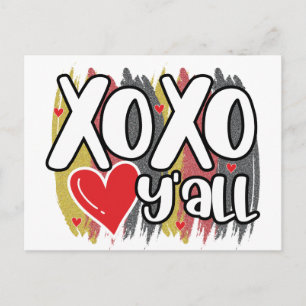 XOXO Valentine Feiertagspostkarte