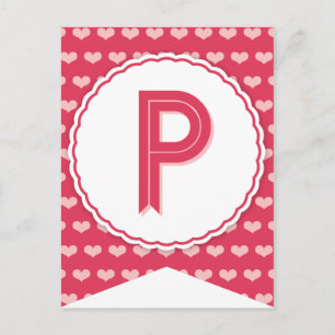 XOXO Valentine Party Flag Banner P Feiertagspostkarte