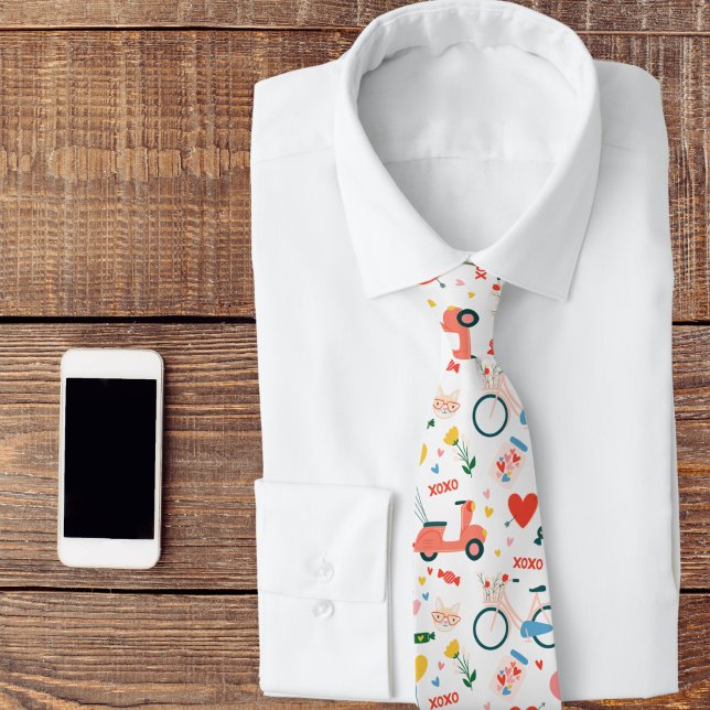 XOXO Valentine Personalizable Krawatte (Von Creator hochgeladen)