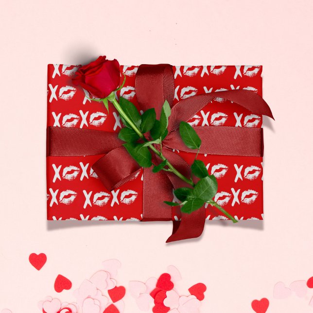 XOXO Valentinsgeschenk Geschenkpapier (XOXO Valentines Gift Wrapping Paper)