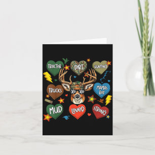 XOXO Valentinstag Bock Camo Hirsch Retro Jagd Jung Karte