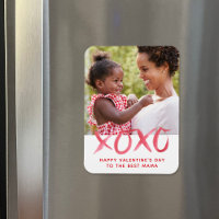 XOXO Valentinstag Foto Magnet für Mama