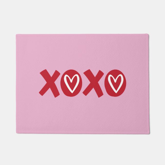 XOXO Valentinstag Türmatte (Vorderseite)